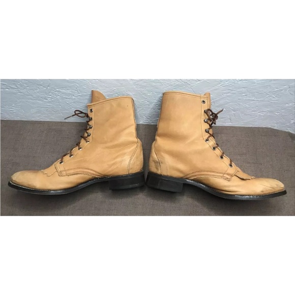 Unbranded Packer Logger Boots Size 10.5D Tan Brown Leather - Picture 8 of 15